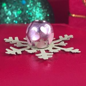 PANDORA Love You Pink Hearts & Silver